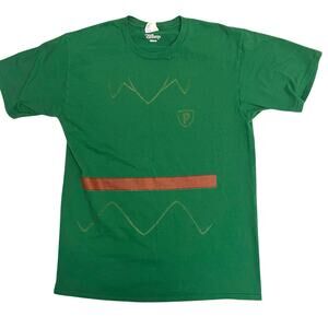 Disney Peter Pan Costume T-Shirt – Adult Size M – Green Graphic Tee